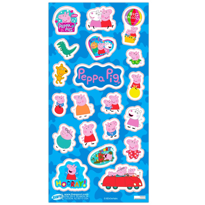 NICK JR. Peppa Pig Stickers Party Favors Set ~ Bundle Includes Over 100 Peppa Pig Stickers, 8 Sticker Sheets (Peppa Pig Party Supplies) - Image 2